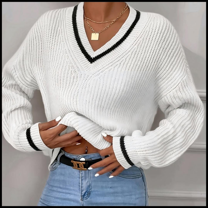 Autumn Breeze V-Neck Sweater