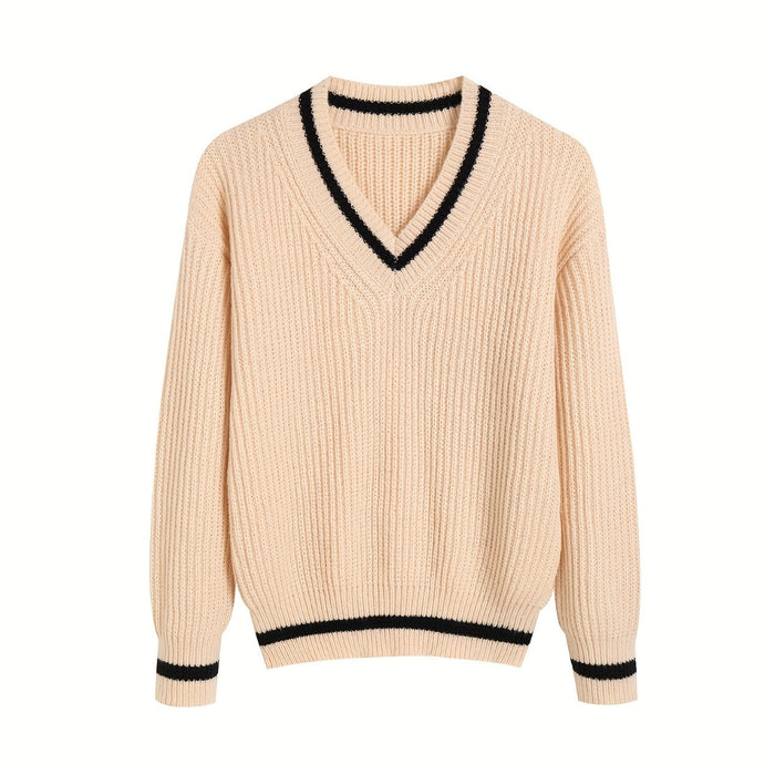 Autumn Breeze V-Neck Sweater