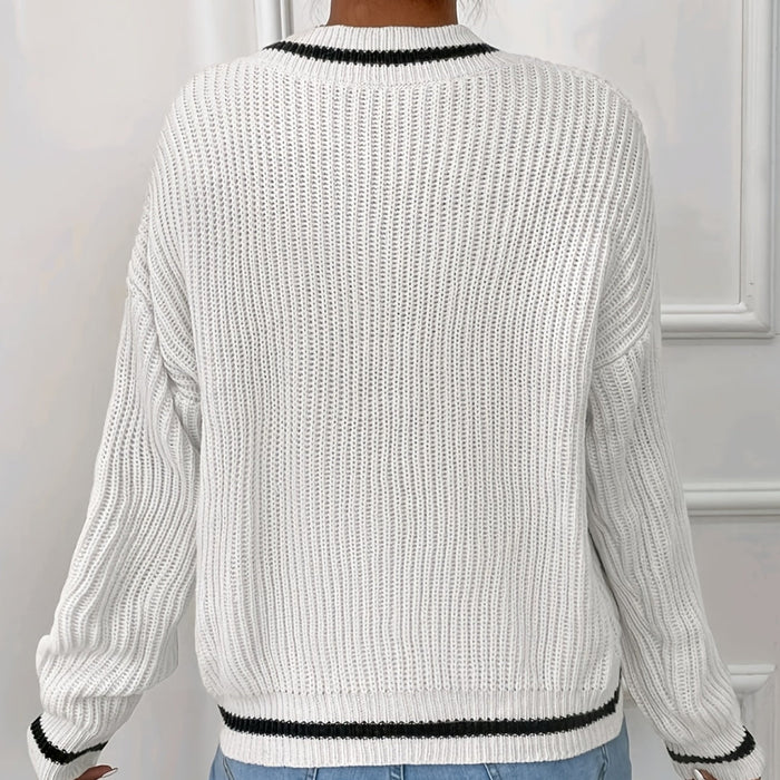 Autumn Breeze V-Neck Sweater